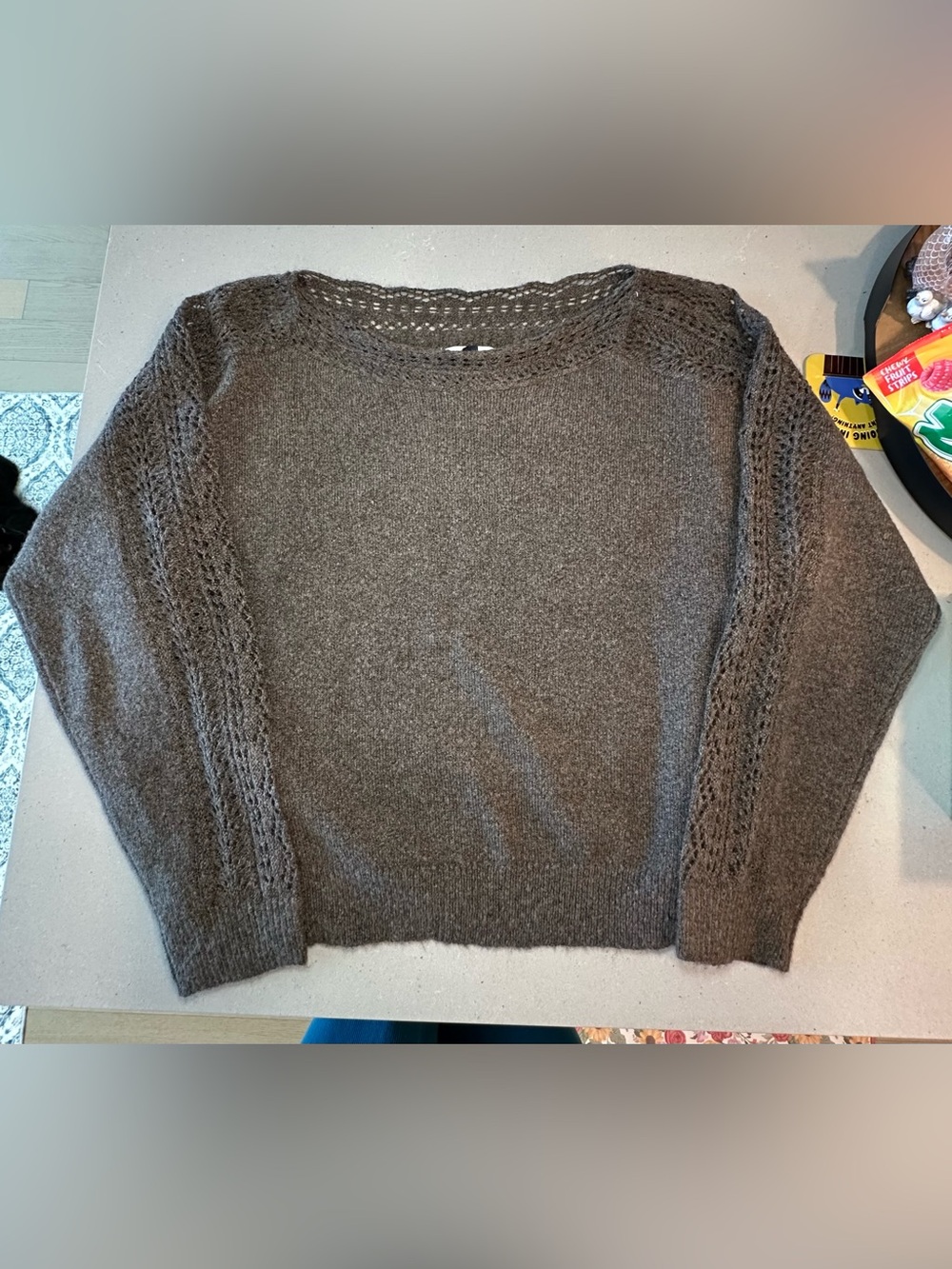 American Eagle Outfitters Lace-Trim Sweater